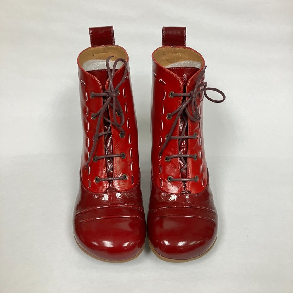*BRAND NEW!* Fluevog 2008 Operetta BARTOLI Booties, Wine, Size 9! Super cute!!! - Picture 3 of 15